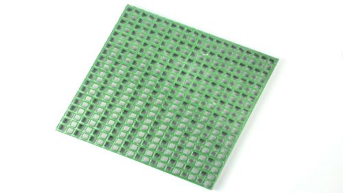 Caillebotis polyester ISO antidérapant concave vert – maille 19, ep. 30